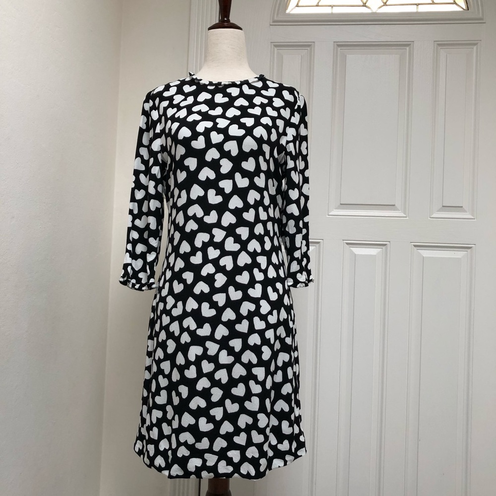 Kate Spade Dancing Hearts Dizzy Shift Dress Size 4